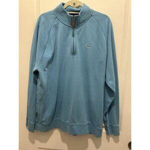 Fish Hippie 1/4 Zip Sweatshirt XL Men’s Light Blue